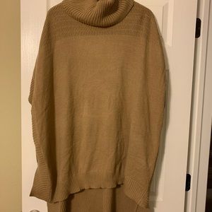 NYC camel short sleeves knit sweater (s/m)